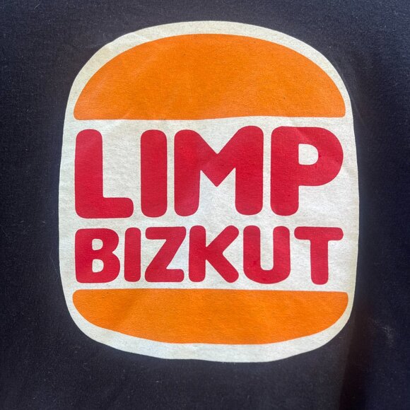 Limp Bizkut (sp?) Burger King Logo Black t-shirt Size XL - Picture 3 of 7